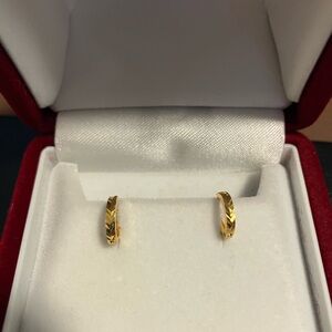 20k solid gold baby earrings